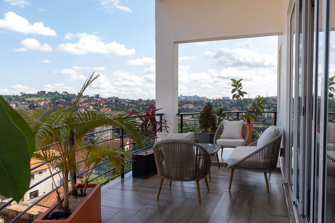 Terrace overlooking Kampala